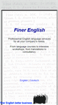 Mobile Screenshot of finerenglish.com