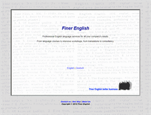 Tablet Screenshot of finerenglish.com